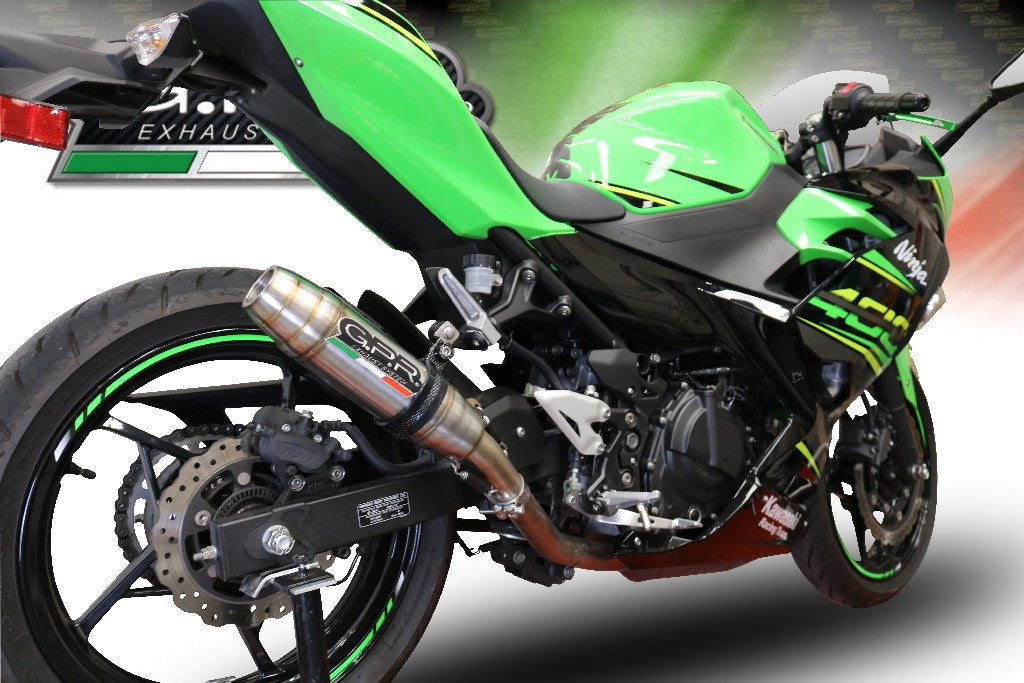 GPR Kawasaki Z400 Full Exhaust System "Deeptone Inox" – Accessories in the 2WheelsHero Motorcycle Aftermarket Accessories and Parts Online Shop