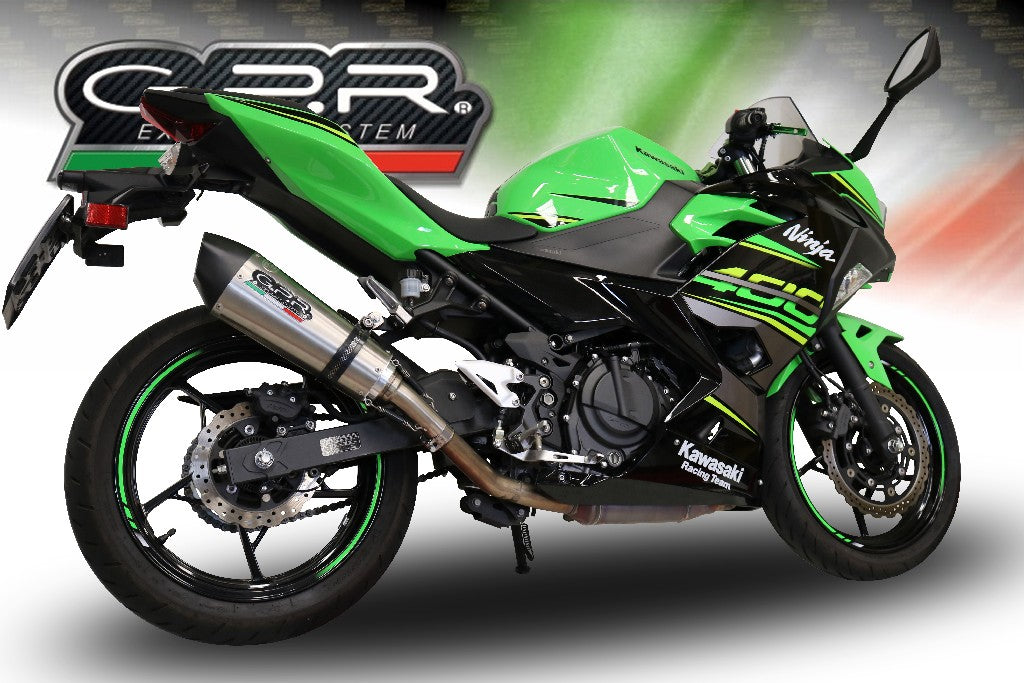 GPR Kawasaki Ninja 400 Full Exhaust System "GP Evo 4 Titanium" – Accessories in the 2WheelsHero Motorcycle Aftermarket Accessories and Parts Online Shop