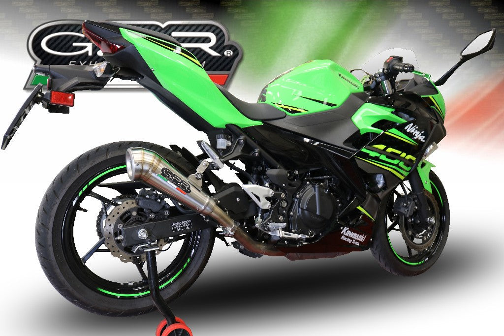 GPR Kawasaki Z400 Slip-on Exhaust "Powercone Evo" (EU homologated) – Accessories in the 2WheelsHero Motorcycle Aftermarket Accessories and Parts Online Shop
