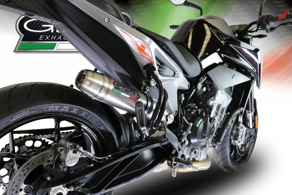 GPR KTM 790 / 890 Duke Slip-on Exhaust "Deeptone Inox" – Accessories in the 2WheelsHero Motorcycle Aftermarket Accessories and Parts Online Shop
