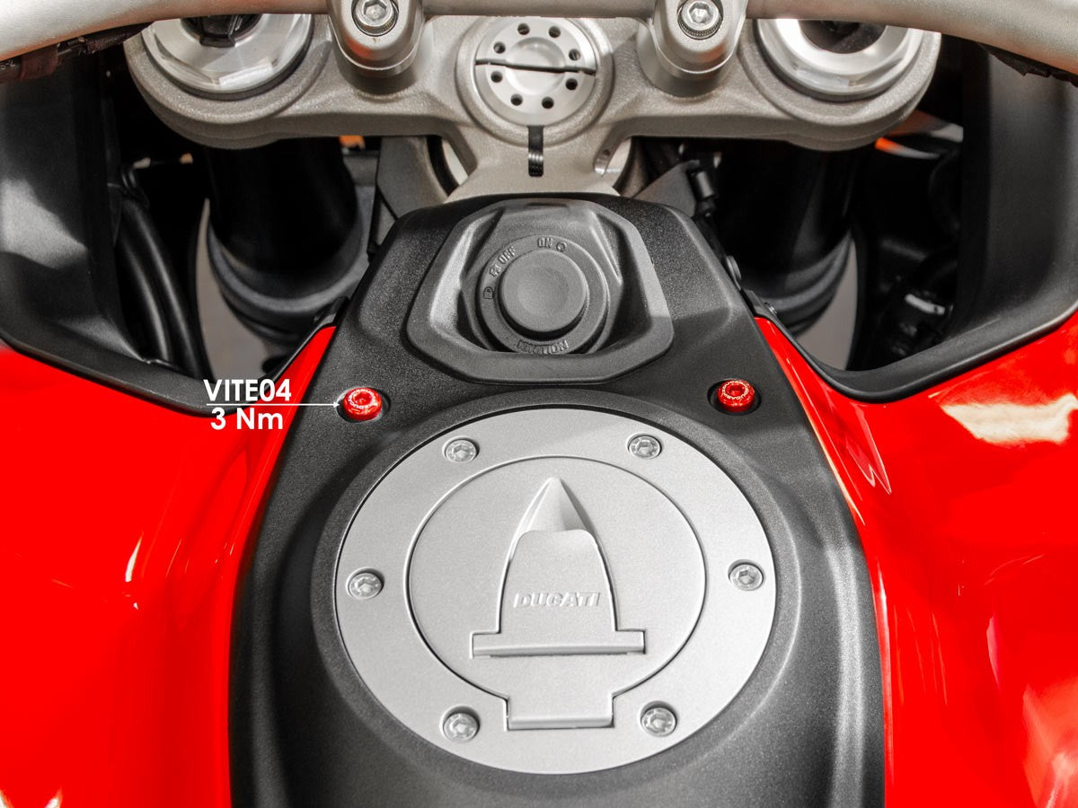 KVT04 - DUCABIKE Ducati Multistrada V4 (2021+) Fuel Tank Cover Screws – Accessories in the Motoraider Motorcycle Aftermarket Accessories and Parts Online Shop