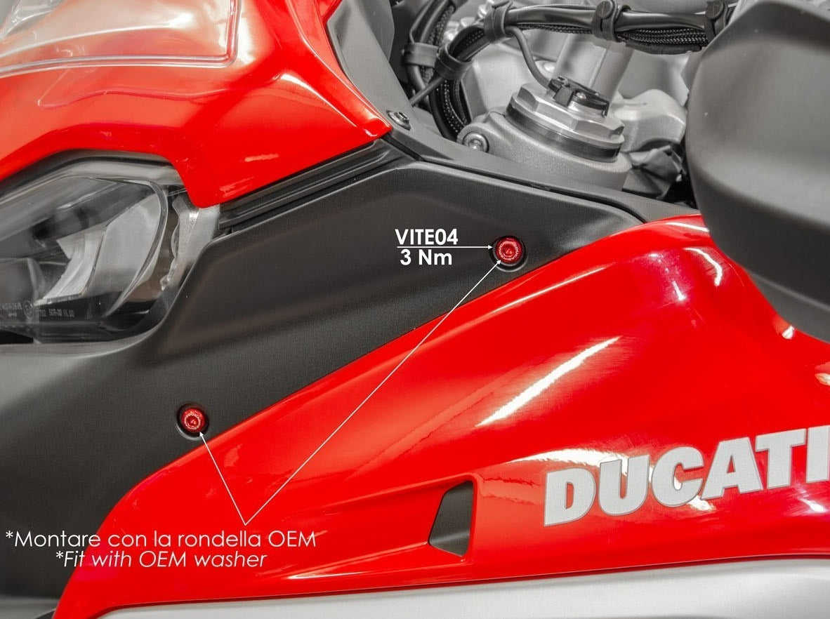 KVT05 - DUCABIKE Ducati Multistrada V4 (2021+) Air Conveyors Screw Kit – Accessories in the Motoraider Motorcycle Aftermarket Accessories and Parts Online Shop
