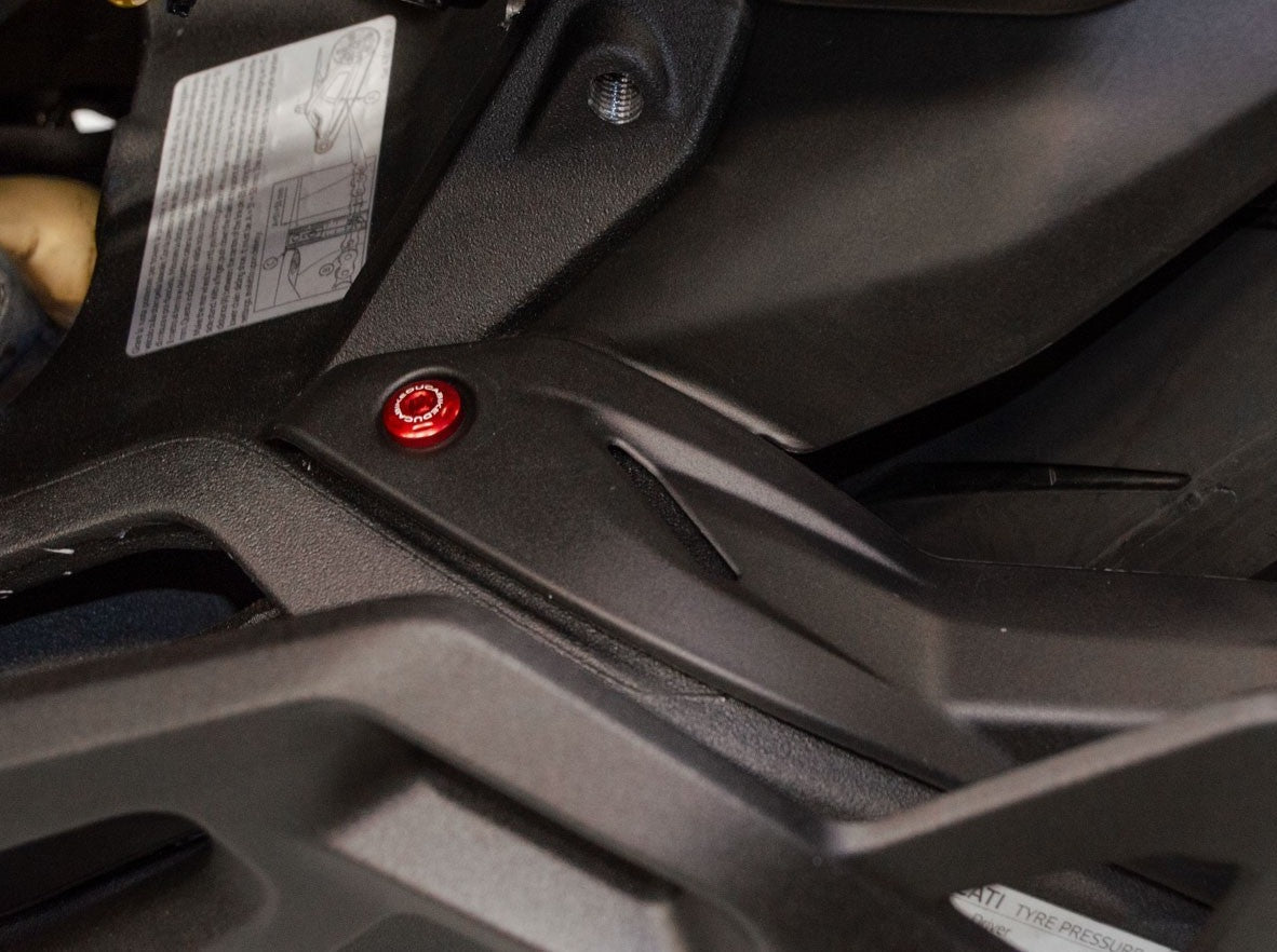 KVT12 - DUCABIKE Ducati Monster 937 (2021+) Rear Fender Screw Kit – Accessories in the Motoraider Motorcycle Aftermarket Accessories and Parts Online Shop