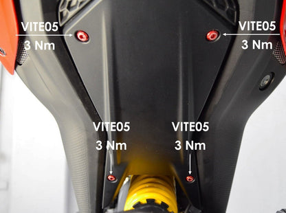 KVT17 - DUCABIKE Ducati Monster 937 / Streetfighter Under Tail Screw Kit – Accessories in the Motoraider Motorcycle Aftermarket Accessories and Parts Online Shop
