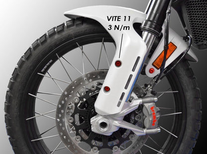 KVT29 - DUCABIKE Ducati DesertX 937 (2022+) Front Fender Screw Kit – Accessories in the Motoraider Motorcycle Aftermarket Accessories and Parts Online Shop