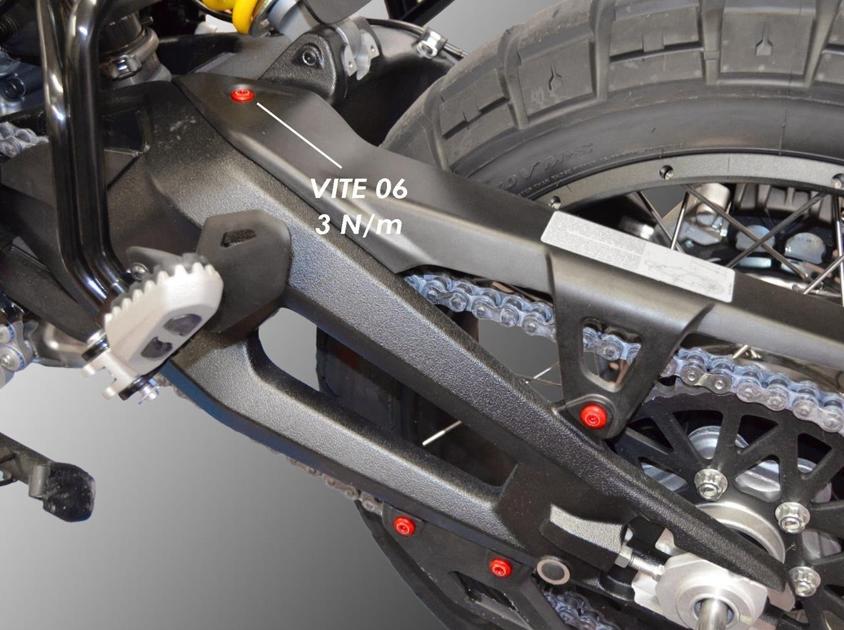 KVT32 - DUCABIKE Ducati DesertX 937 (2022+) Swingarm Screw Kit – Accessories in the Motoraider Motorcycle Aftermarket Accessories and Parts Online Shop