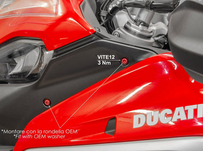 KVT34 - DUCABIKE Ducati Multistrada V4 Pikes Peak (2022+) Air Conveyors Screw Kit – Accessories in the Motoraider Motorcycle Aftermarket Accessories and Parts Online Shop