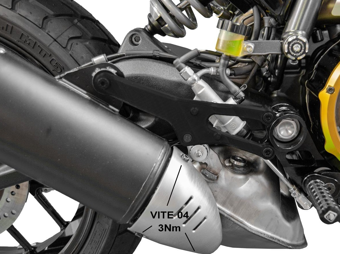 KVT39 - DUCABIKE Ducati Scrambler 800 (2023+) Exhaust Heat Guard Screw Kit (lower) – Accessories in the Motoraider Motorcycle Aftermarket Accessories and Parts Online Shop