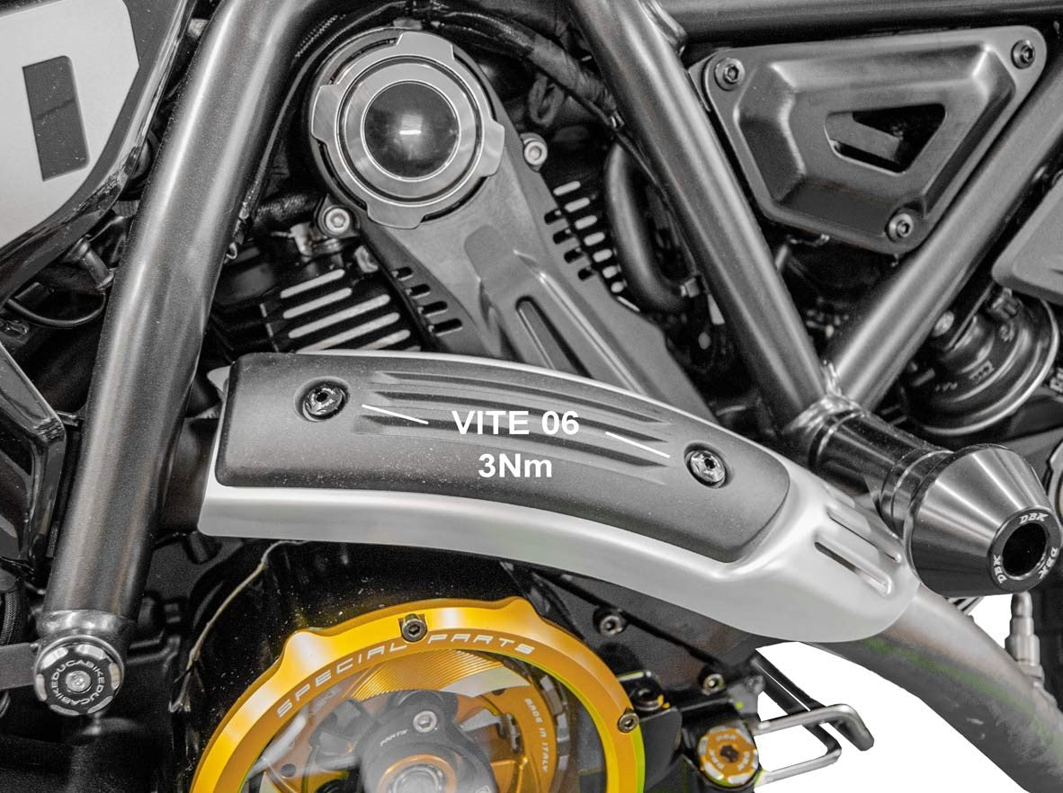 KVT40 - DUCABIKE Ducati Scrambler 800 (2023+) Exhaust Heat Guard Screw Kit (upper) – Accessories in the Motoraider Motorcycle Aftermarket Accessories and Parts Online Shop
