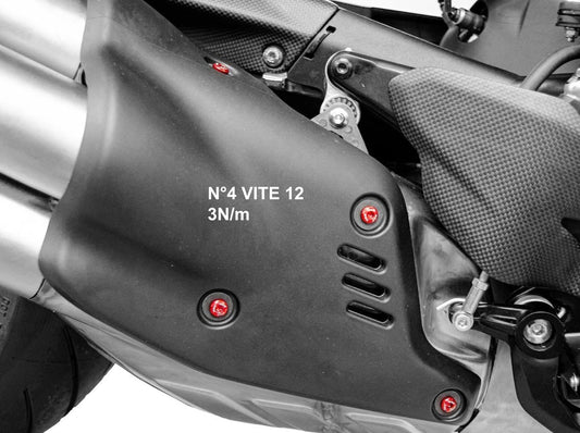 KVT43 - DUCABIKE Ducati Diavel V4 (2023+) Exhaust Protection Cover Screw Kit – Accessories in the Motoraider Motorcycle Aftermarket Accessories and Parts Online Shop