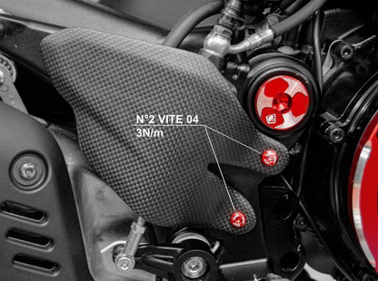 KVT44 - DUCABIKE Ducati Diavel V4 (2023+) Right Heel Guard Screw Kit – Accessories in the Motoraider Motorcycle Aftermarket Accessories and Parts Online Shop