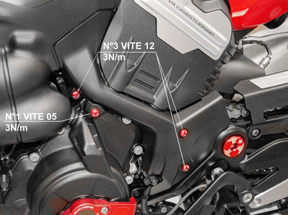 KVT46 - DUCABIKE Ducati Diavel V4 (2023+) Sprocket Cover Screw Kit – Accessories in the Motoraider Motorcycle Aftermarket Accessories and Parts Online Shop