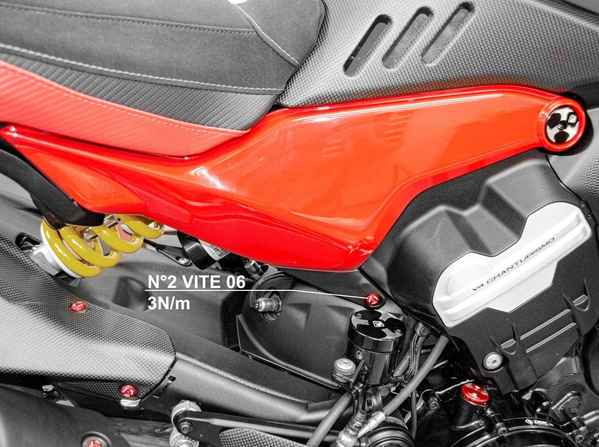 KVT47 - DUCABIKE Ducati Diavel V4 (2023+) Side Cover Screw Kit – Accessories in the Motoraider Motorcycle Aftermarket Accessories and Parts Online Shop