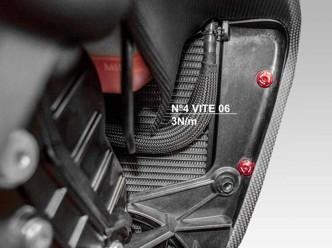 KVT49 - DUCABIKE Ducati Diavel V4 (2023+) Radiator Side Panel Screw Kit – Accessories in the Motoraider Motorcycle Aftermarket Accessories and Parts Online Shop