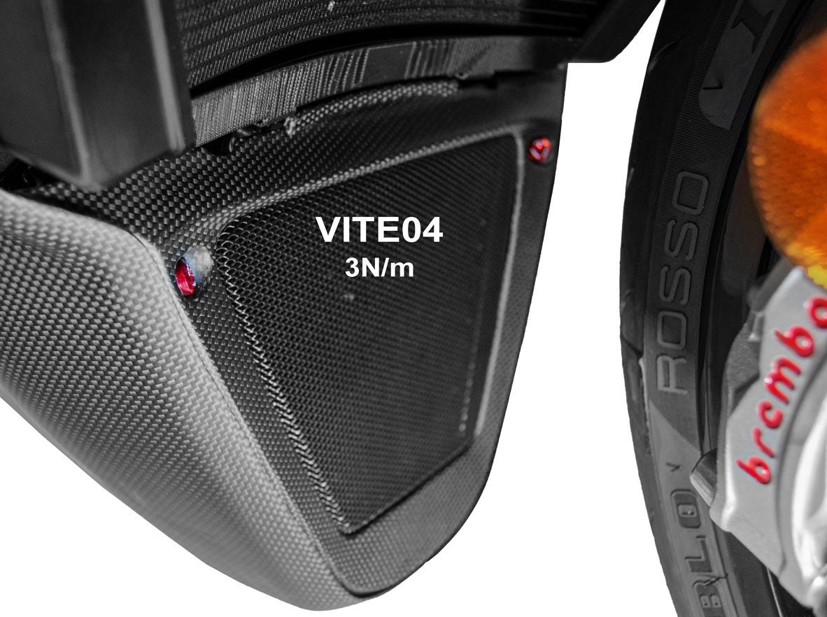 KVT50 - DUCABIKE Ducati Diavel V4 (2023+) Radiator Lower Cover Screw Kit – Accessories in the Motoraider Motorcycle Aftermarket Accessories and Parts Online Shop
