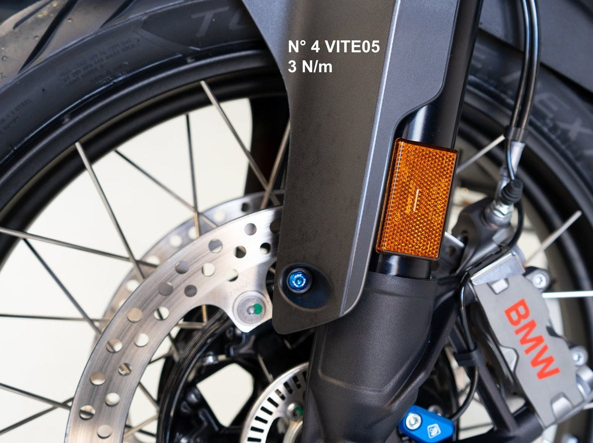 KVT63 - DBK BMW R1300GS (2024+) Front Fender Bolt Kit – Accessories in the Motoraider Motorcycle Aftermarket Accessories and Parts Online Shop