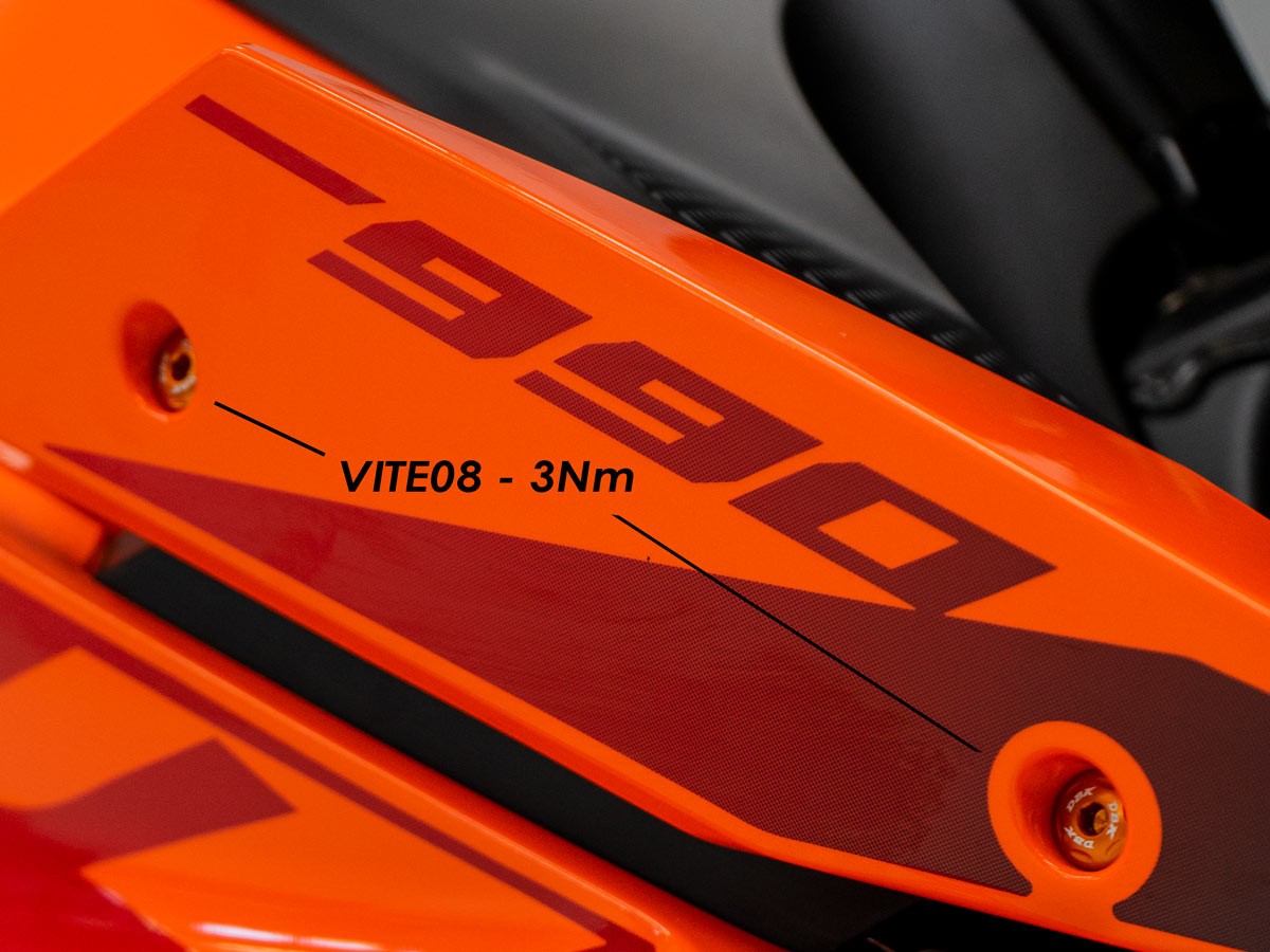 KVT71 - DBK KTM 990 Duke (2024+) Front Side Panels Screws Kit – Accessories in the Motoraider Motorcycle Aftermarket Accessories and Parts Online Shop
