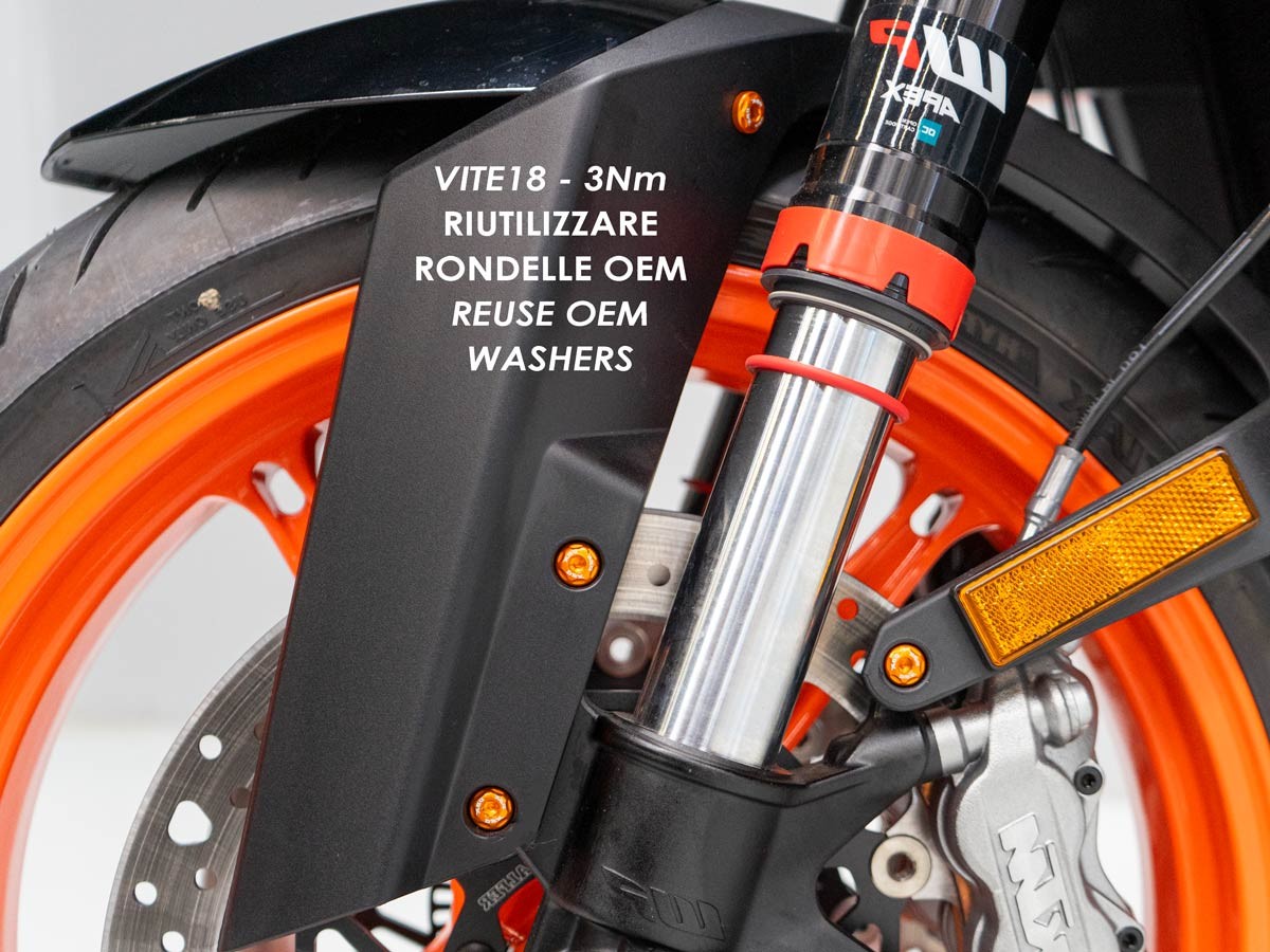 KVT73 - DBK KTM 990 Duke (2024+) Front Fender Screws Kit – Accessories in the Motoraider Motorcycle Aftermarket Accessories and Parts Online Shop