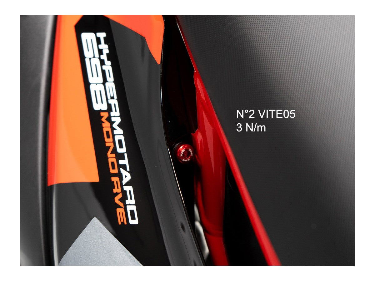 KVT79 - DBK Ducati Hypermotard 698 Mono / RVE (2024+) Saddle Side Panel Screw Kit – Accessories in the Motoraider Motorcycle Aftermarket Accessories and Parts Online Shop