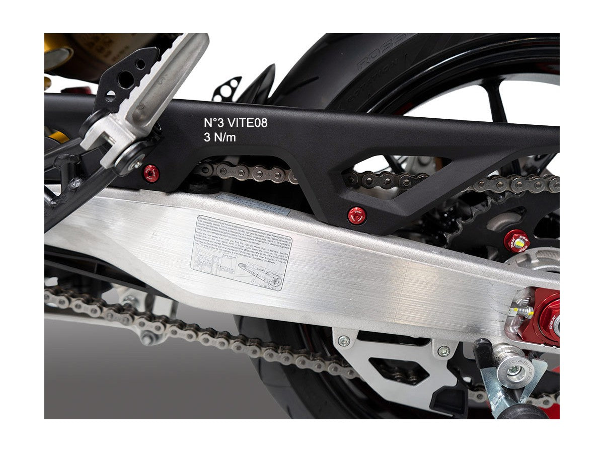 KVT81 - DBK Ducati Hypermotard 698 Mono / RVE (2024+) Chain Guard Screw Kit – Accessories in the Motoraider Motorcycle Aftermarket Accessories and Parts Online Shop