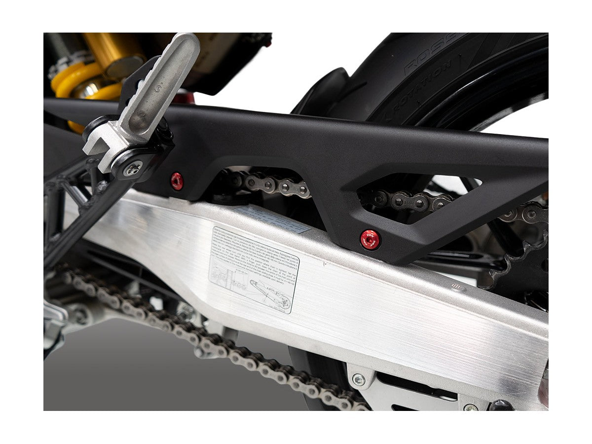 KVT81 - DBK Ducati Hypermotard 698 Mono / RVE (2024+) Chain Guard Screw Kit – Accessories in the Motoraider Motorcycle Aftermarket Accessories and Parts Online Shop