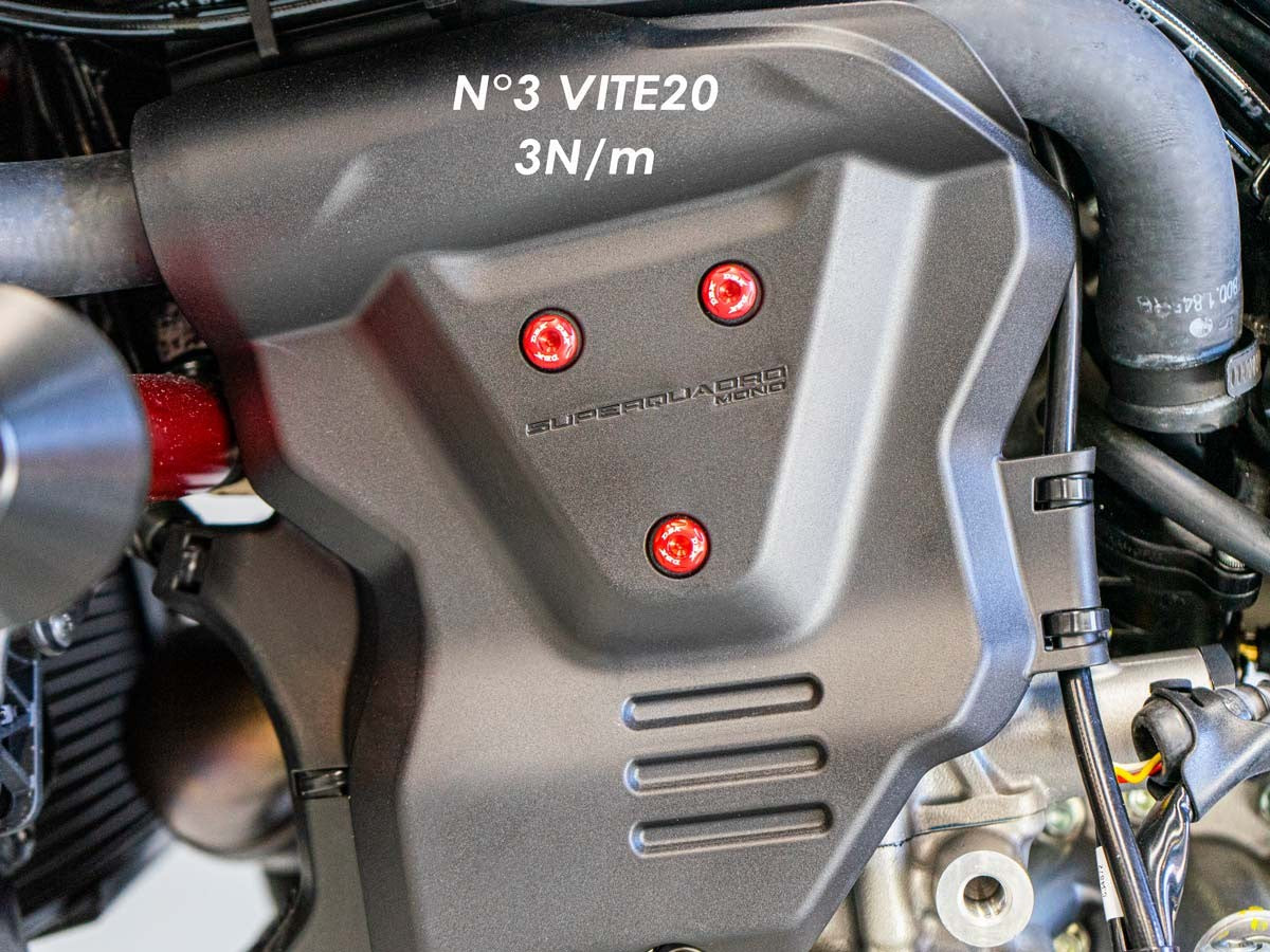 KVT82 - DBK Ducati Hypermotard 698 Mono (2024+) Left Engine Cover Screw Kit – Accessories in the Motoraider Motorcycle Aftermarket Accessories and Parts Online Shop
