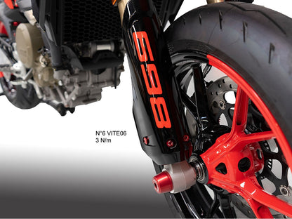 KVT83 - DBK Ducati Hypermotard 698 Mono / RVE (2024+) Front Fork Covers Screws Kit – Accessories in the Motoraider Motorcycle Aftermarket Accessories and Parts Online Shop