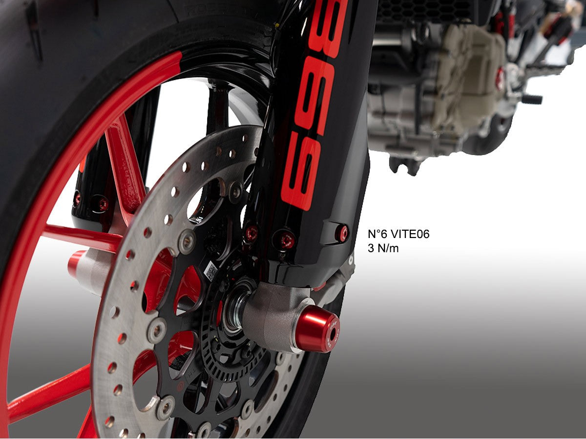 KVT83 - DBK Ducati Hypermotard 698 Mono / RVE (2024+) Front Fork Covers Screws Kit – Accessories in the Motoraider Motorcycle Aftermarket Accessories and Parts Online Shop