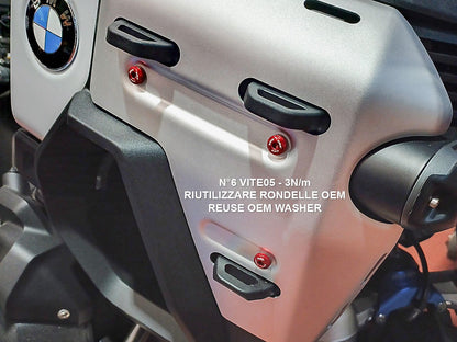 KVT92 - DBK BMW R1300GS Adventure (2024+) Grille Side Covers Screws Kit – Accessories in the Motoraider Motorcycle Aftermarket Accessories and Parts Online Shop