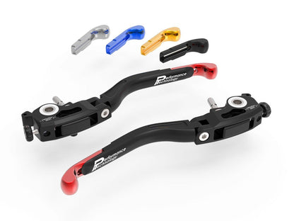 L02 - PERFORMANCE TECHNOLOGY Ducati Handlebar Levers "Evo" (adjustable) – Accessories in the Motoraider Motorcycle Aftermarket Accessories and Parts Online Shop