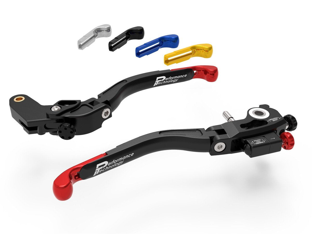 L27 - PERFORMANCE TECHNOLOGY Aprilia RS 660 / RSV4 / Tuono 660 / V4 (2020+) Handlebar Levers "Ultimate" (double adjustable) – Accessories in the Motoraider Motorcycle Aftermarket Accessories and Parts Online Shop