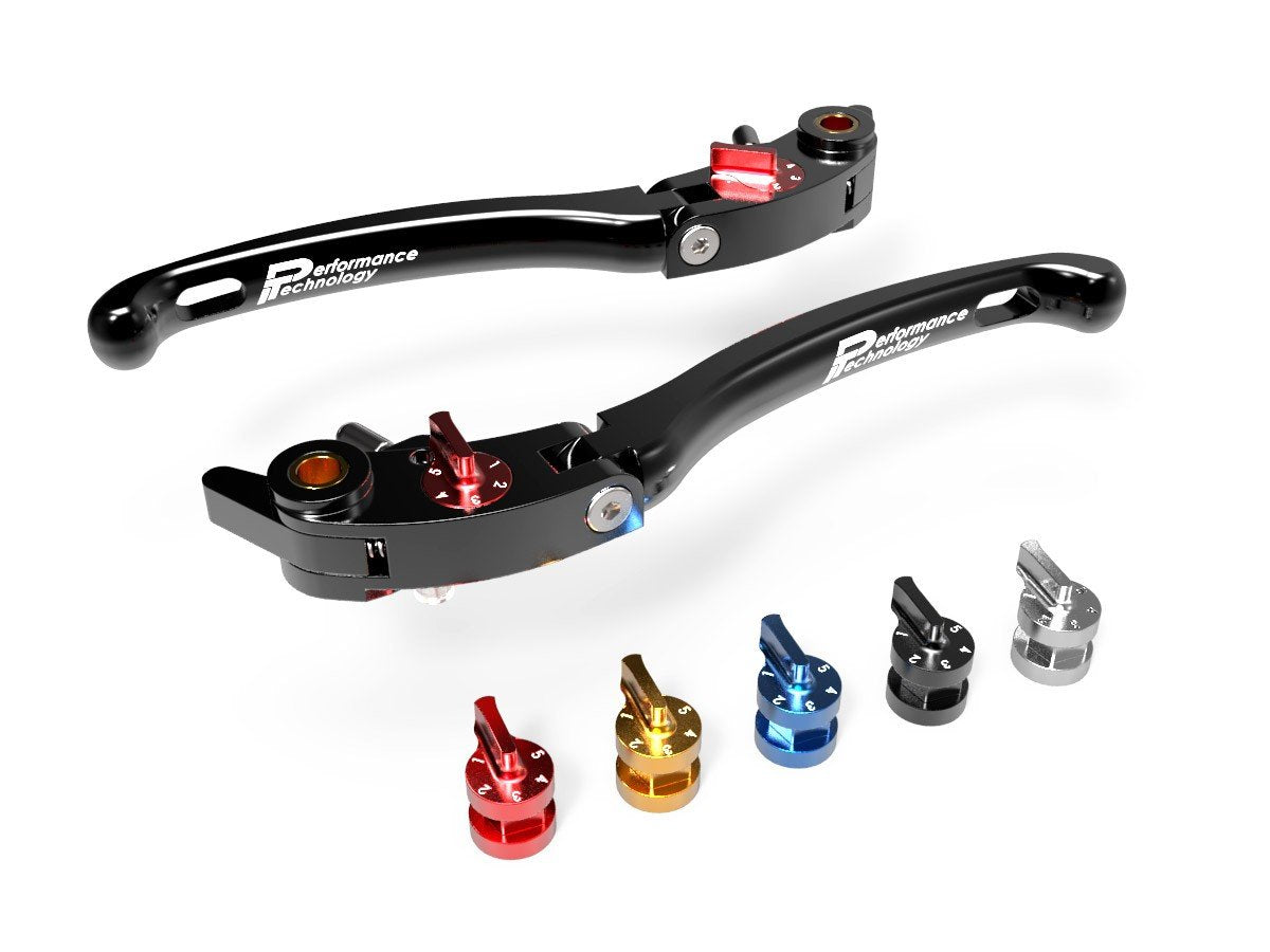 LE01 - PERFORMANCE TECHNOLOGY Ducati / Aprilia Handlebar Levers "Eco GP 1" (adjustable) – Accessories in the Motoraider Motorcycle Aftermarket Accessories and Parts Online Shop