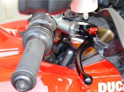 LE01 - PERFORMANCE TECHNOLOGY Ducati / Aprilia Handlebar Levers "Eco GP 1" (adjustable) – Accessories in the Motoraider Motorcycle Aftermarket Accessories and Parts Online Shop