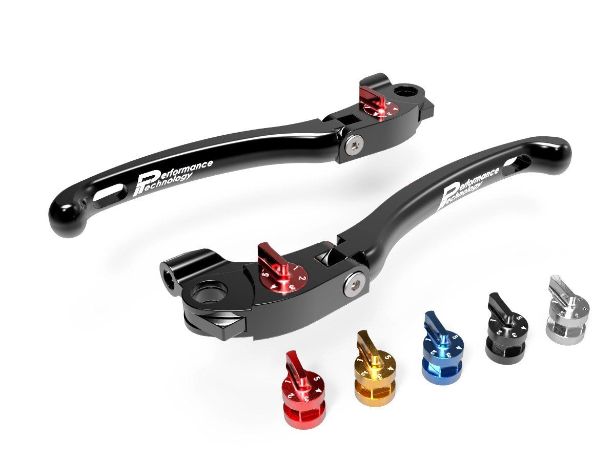 LE03 - PERFORMANCE TECHNOLOGY Ducati Adjustable Handlebar Levers "Eco GP 1" – Accessories in the Motoraider Motorcycle Aftermarket Accessories and Parts Online Shop