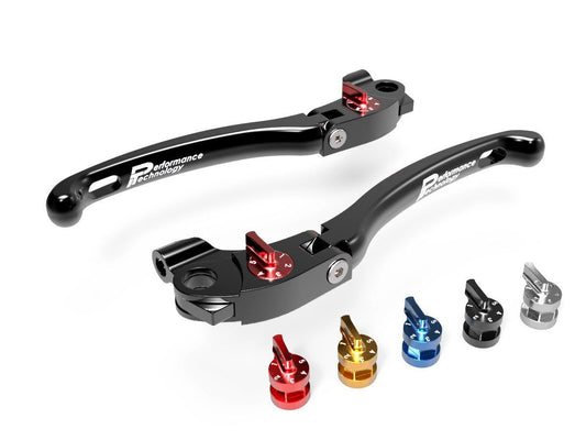 LE03 - PERFORMANCE TECHNOLOGY Ducati Adjustable Handlebar Levers "Eco GP 1" – Accessories in the Motoraider Motorcycle Aftermarket Accessories and Parts Online Shop