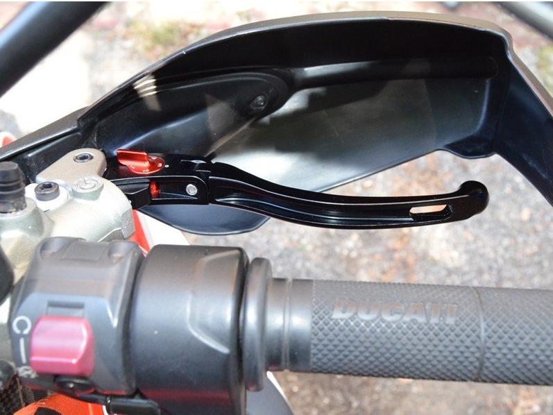 LE05 - PERFORMANCE TECHNOLOGY Ducati "Eco GP 1" Adjustable Handlebar Levers – Accessories in the Motoraider Motorcycle Aftermarket Accessories and Parts Online Shop