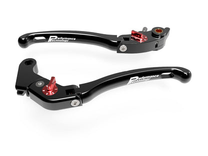 LE06 - PERFORMANCE TECHNOLOGY Aprilia / Yamaha Adjustable Handlebar Levers "Eco GP 1" – Accessories in the Motoraider Motorcycle Aftermarket Accessories and Parts Online Shop