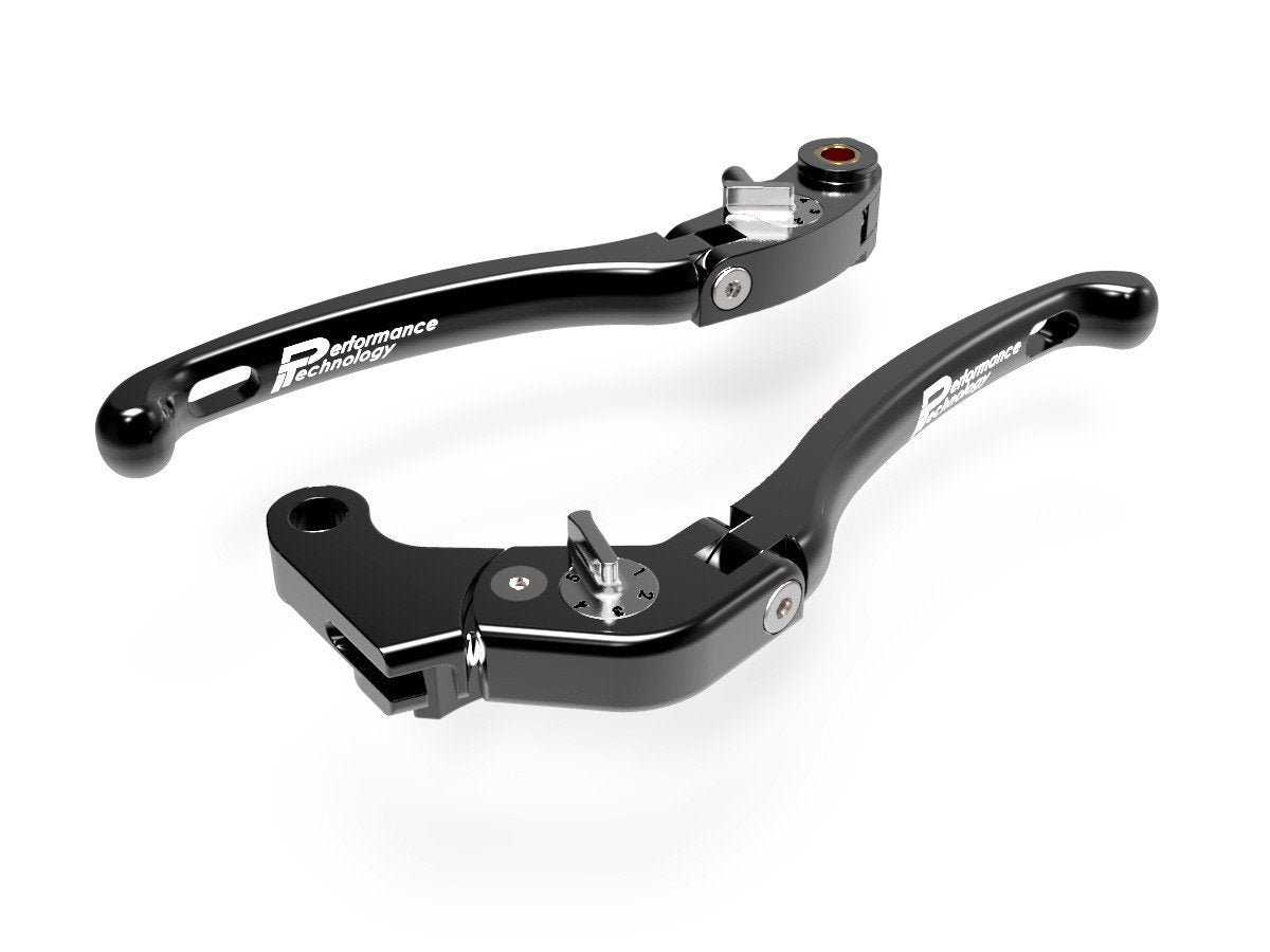 LE06 - PERFORMANCE TECHNOLOGY Aprilia / Yamaha Adjustable Handlebar Levers "Eco GP 1" – Accessories in the Motoraider Motorcycle Aftermarket Accessories and Parts Online Shop