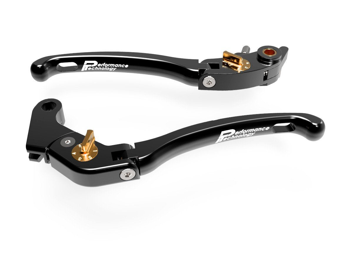 LE06 - PERFORMANCE TECHNOLOGY Aprilia / Yamaha Adjustable Handlebar Levers "Eco GP 1" – Accessories in the Motoraider Motorcycle Aftermarket Accessories and Parts Online Shop