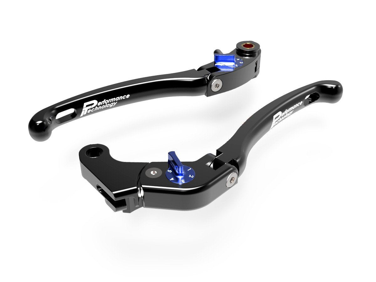 LE06 - PERFORMANCE TECHNOLOGY Aprilia / Yamaha Adjustable Handlebar Levers "Eco GP 1" – Accessories in the Motoraider Motorcycle Aftermarket Accessories and Parts Online Shop