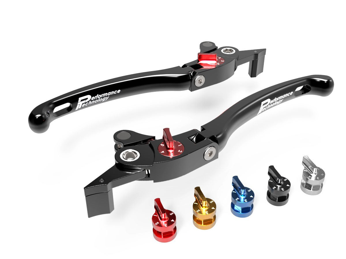 LE07 - PERFORMANCE TECHNOLOGY Yamaha T-MAX Adjustable Handlebar Levers "Eco GP 1" – Accessories in the Motoraider Motorcycle Aftermarket Accessories and Parts Online Shop