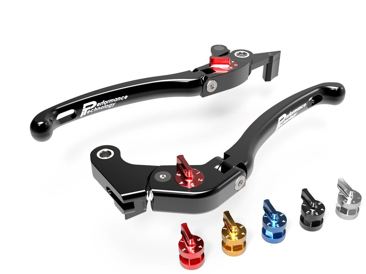 LE08 - PERFORMANCE TECHNOLOGY Yamaha Adjustable Handlebar Levers "Eco GP 1" – Accessories in the Motoraider Motorcycle Aftermarket Accessories and Parts Online Shop