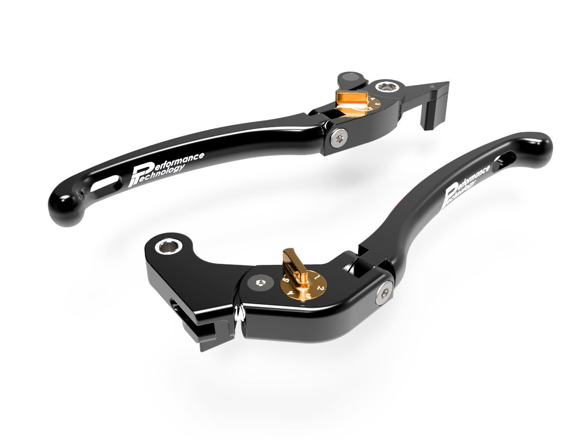 LE08 - PERFORMANCE TECHNOLOGY Yamaha Adjustable Handlebar Levers "Eco GP 1" – Accessories in the Motoraider Motorcycle Aftermarket Accessories and Parts Online Shop
