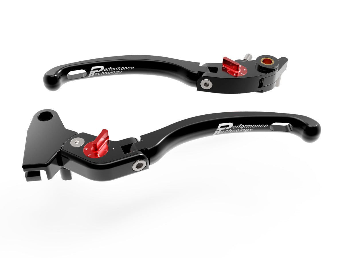 LE14 - PERFORMANCE TECHNOLOGY Triumph Adjustable Handlebar Levers "Eco GP 1" – Accessories in the Motoraider Motorcycle Aftermarket Accessories and Parts Online Shop