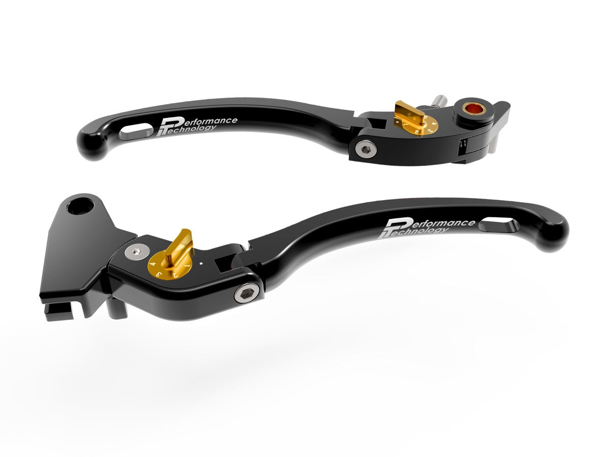 LE14 - PERFORMANCE TECHNOLOGY Triumph Adjustable Handlebar Levers "Eco GP 1" – Accessories in the Motoraider Motorcycle Aftermarket Accessories and Parts Online Shop