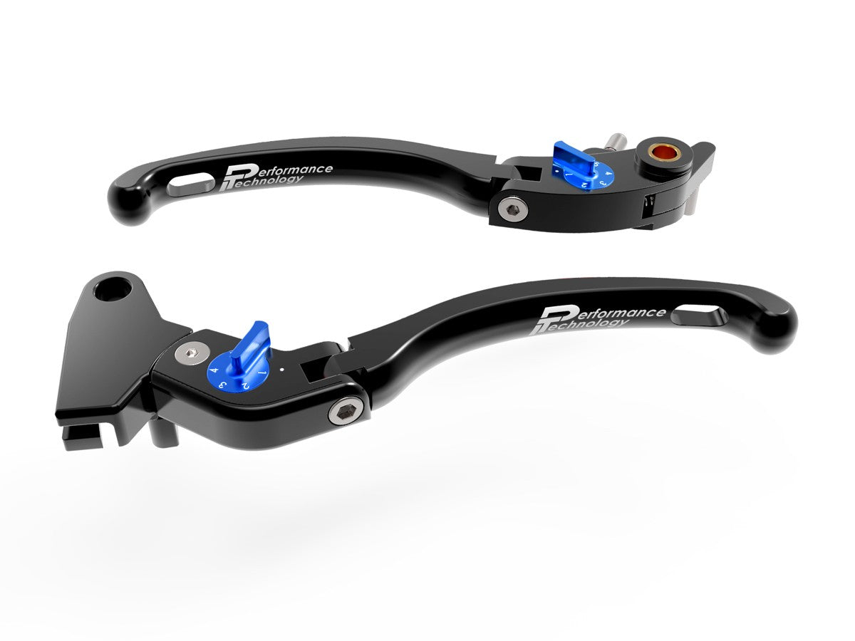LE14 - PERFORMANCE TECHNOLOGY Triumph Adjustable Handlebar Levers "Eco GP 1" – Accessories in the Motoraider Motorcycle Aftermarket Accessories and Parts Online Shop