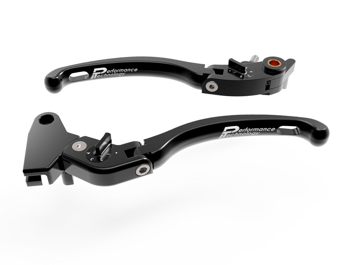 LE14 - PERFORMANCE TECHNOLOGY Triumph Adjustable Handlebar Levers "Eco GP 1" – Accessories in the Motoraider Motorcycle Aftermarket Accessories and Parts Online Shop