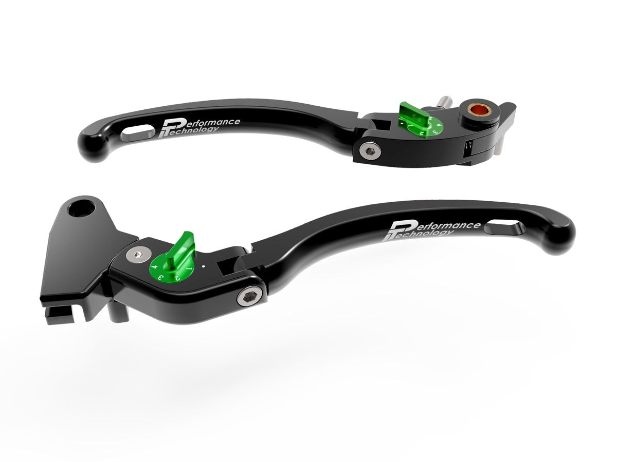 LE14 - PERFORMANCE TECHNOLOGY Triumph Adjustable Handlebar Levers "Eco GP 1" – Accessories in the Motoraider Motorcycle Aftermarket Accessories and Parts Online Shop