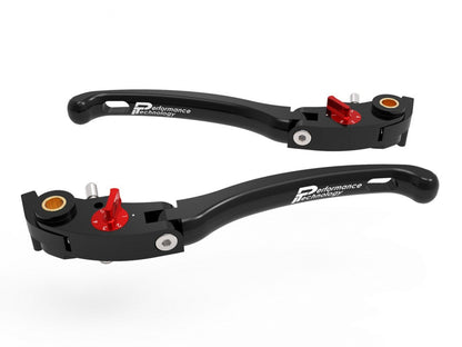 LE16 - PERFORMANCE TECHNOLOGY Ducati / Moto Guzzi / KTM Handlebar Levers "Eco GP 1" (adjustable) – Accessories in the Motoraider Motorcycle Aftermarket Accessories and Parts Online Shop