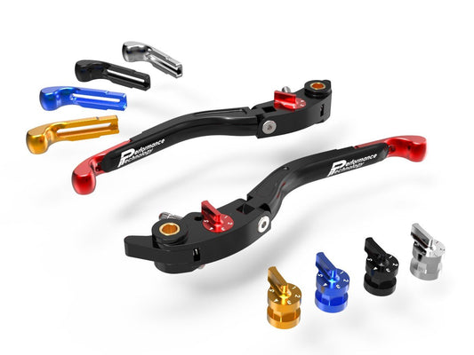 LEA01 - PERFORMANCE TECHNOLOGY Ducati / Aprilia Handlebar Levers "Eco GP 2" (adjustable) – Accessories in the Motoraider Motorcycle Aftermarket Accessories and Parts Online Shop